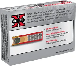 Super X 00 Buckshot 3" 12 Gauge Shotgun Ammo - 5 Round Box