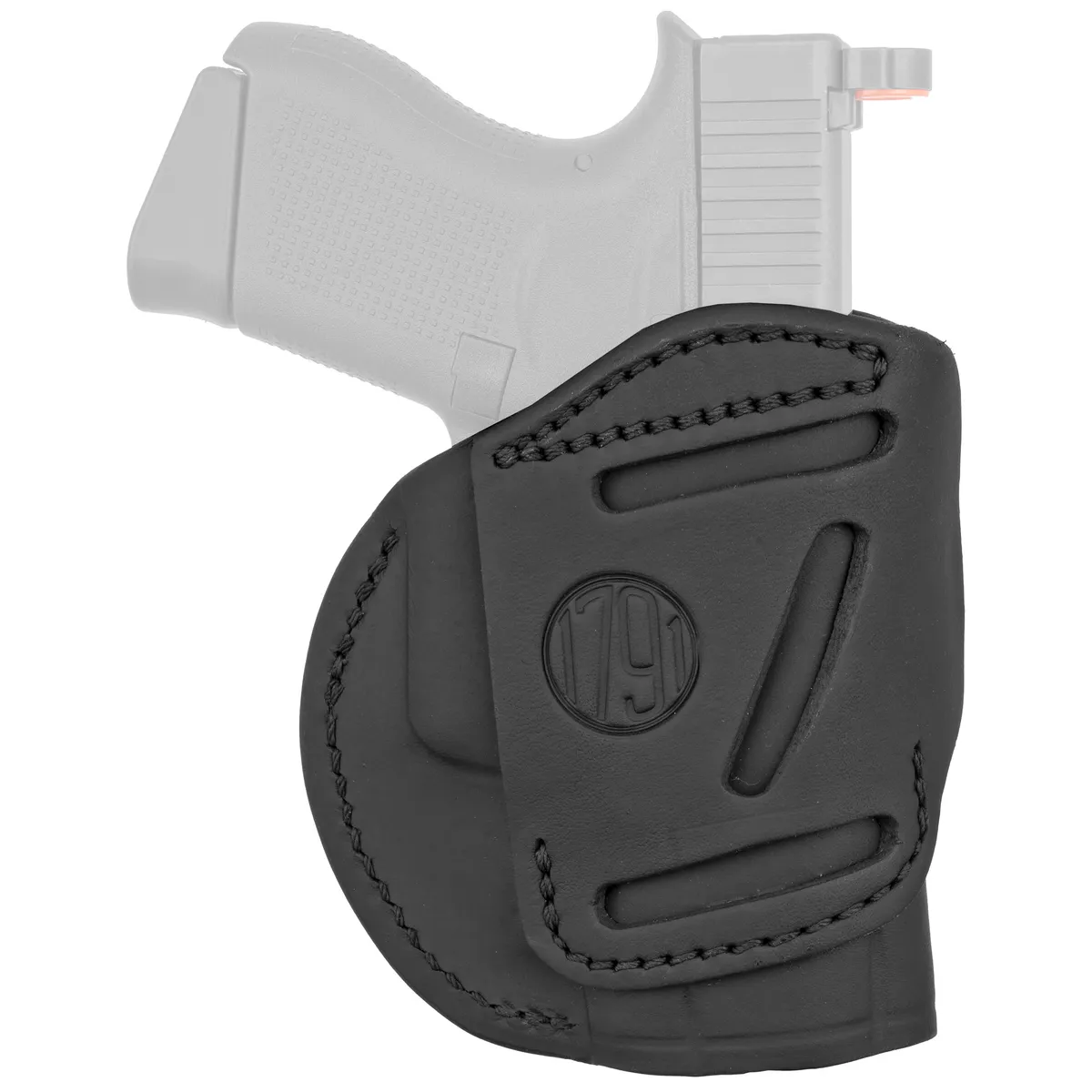 4 Way Concealment & Belt Leather Holster - Left Hand - Stealth Black