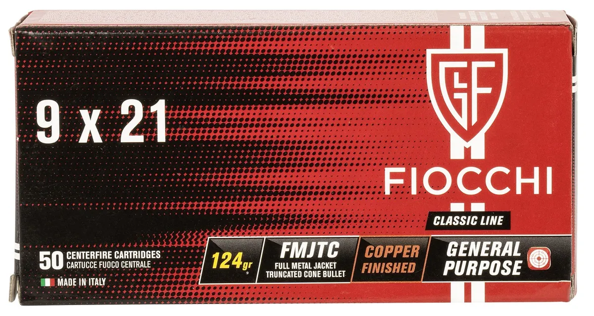 Heritage Full Metal Jacket Truncated-Cone 123 gr 9mmX21mm Handgun Ammo - 50 Round Box