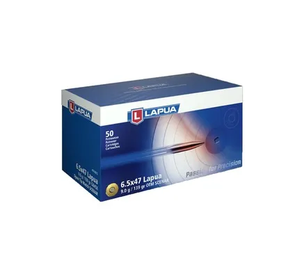 Scenar Open Tip Match 139 gr 6.5x47 Lapua Rifle Ammo - 50 Round Box