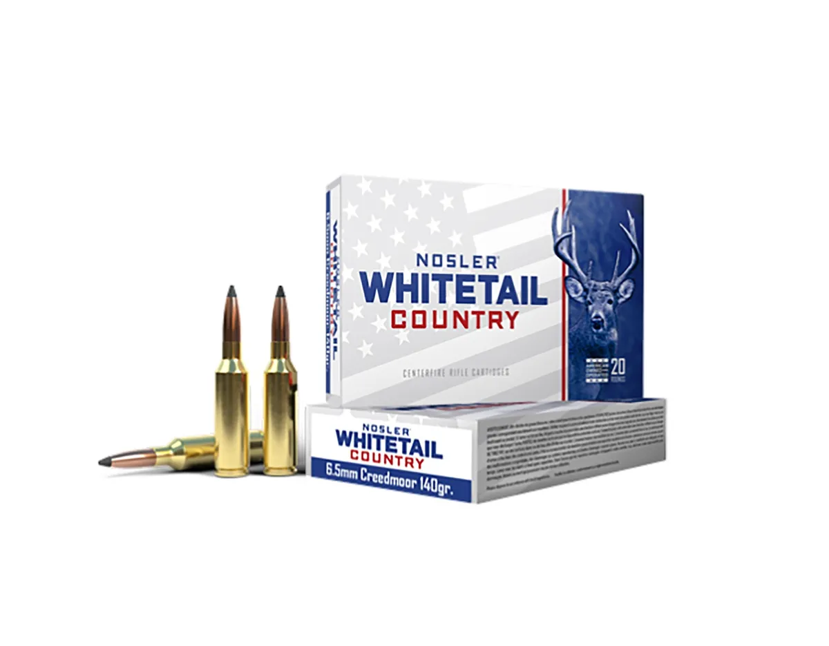 Whitetail Country Spitzer Boat Tail 140 gr 6.5mm Creedmoor Rifle Ammo - 20 Round Box