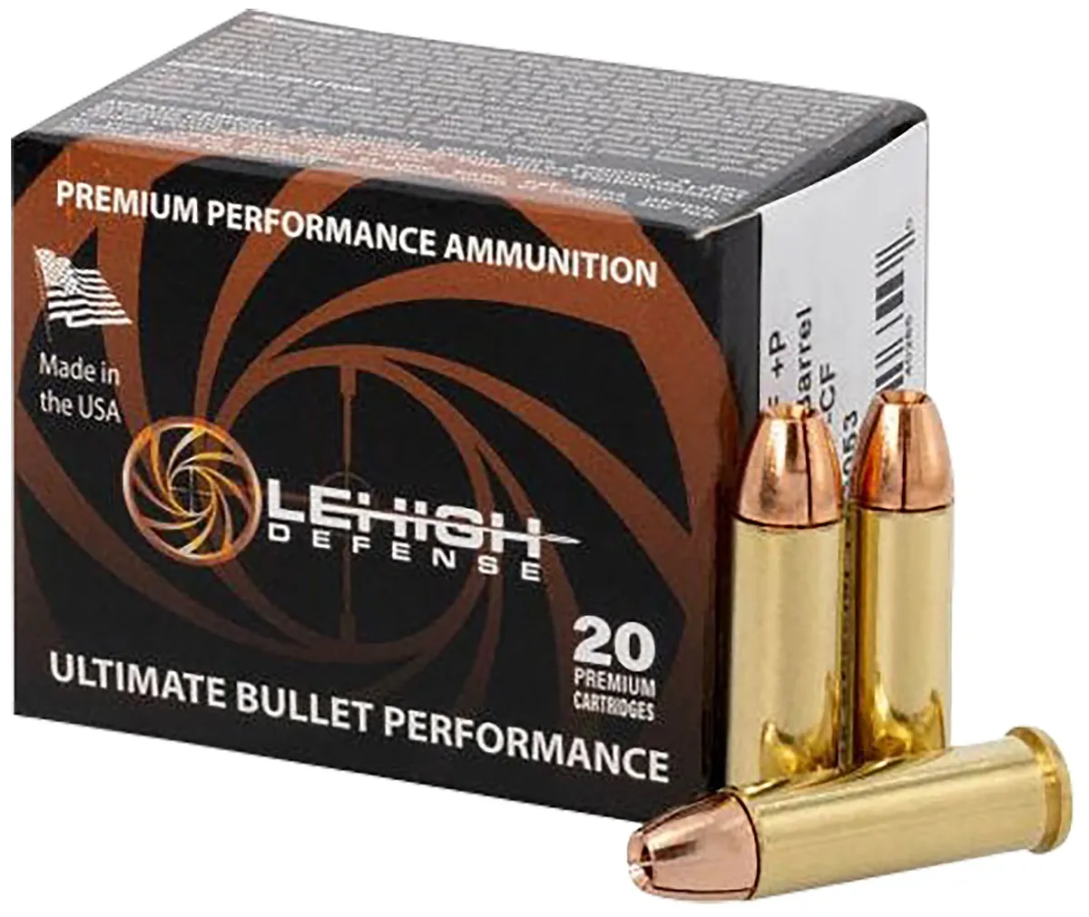 Lehigh Defense 125 gr 38 Special+P Handgun Ammo - 20 Round Box