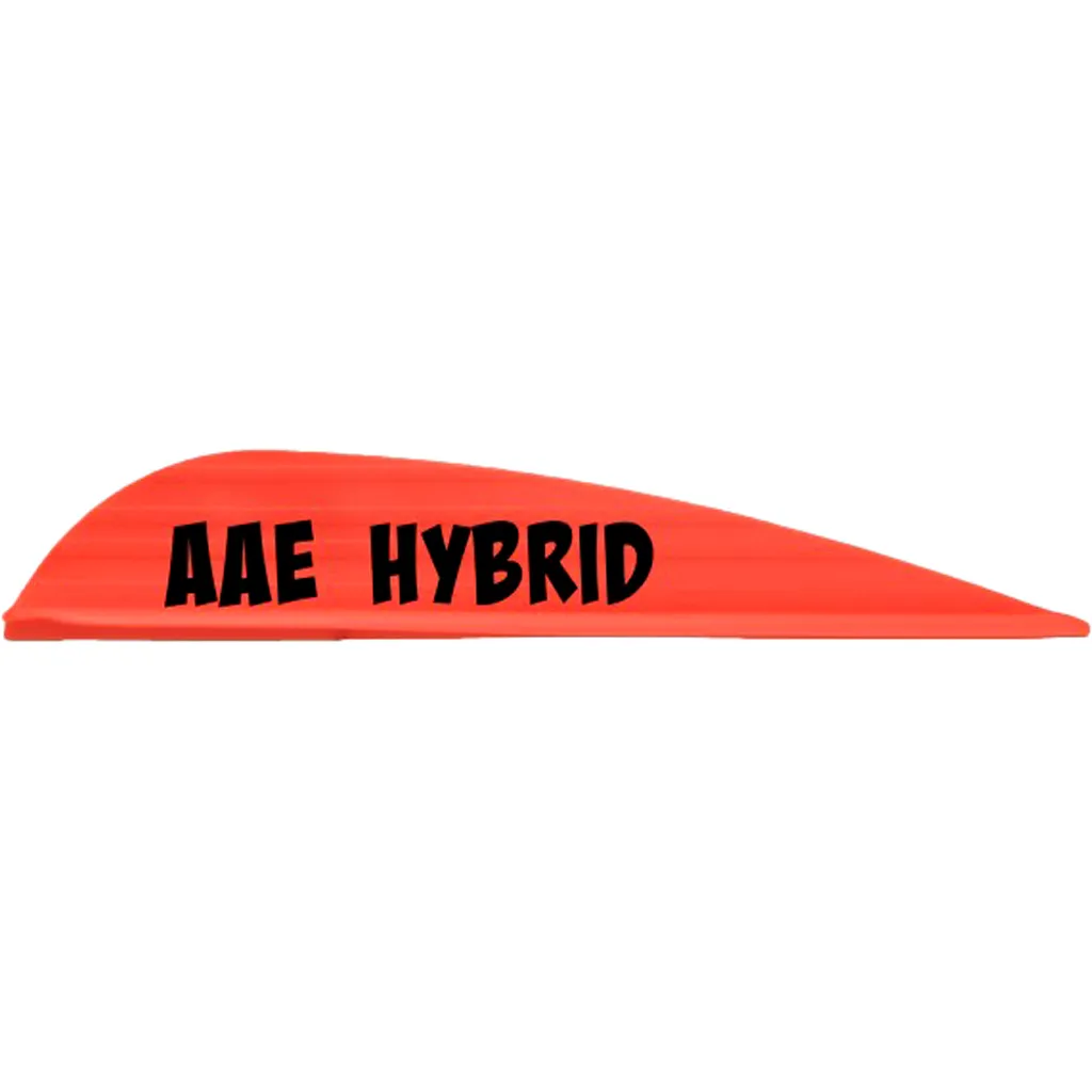 Fire Orange - Hybrid 26 Arrow Vanes - 50 Pack