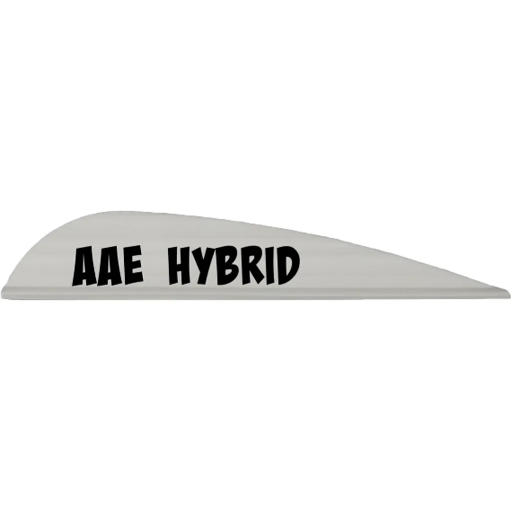 Gray - Hybrid 26 Arrow Vanes - 50 Pack