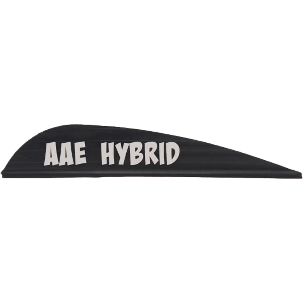 Black - Hybrid 26 Arrow Vanes - 50 Pack