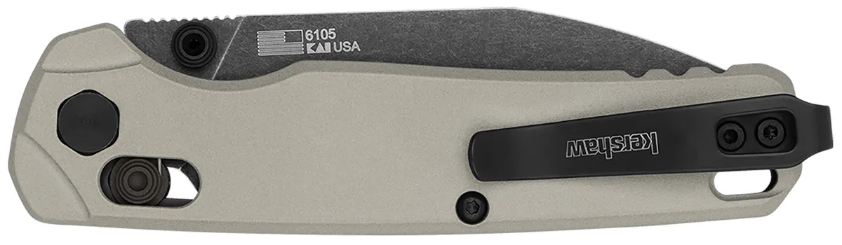 Bel Air 3" Folding Reverse Tanto Plain Blade Knife -  Bright Nickel