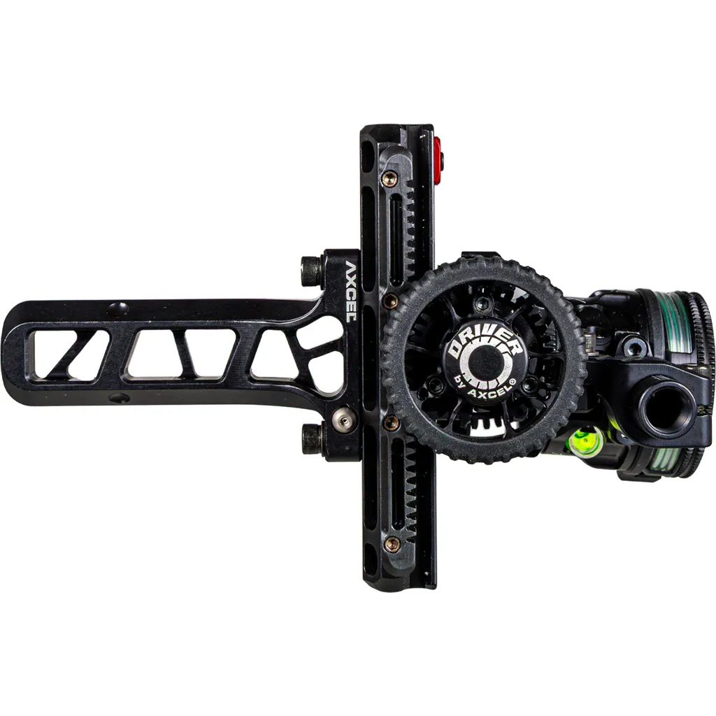 Stealth Black - Axcel Driver AVX Plus Bridge-Lock Single Pin Bow Sight