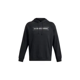 Black - Men's UA Rival Fleece Camo Chest Stripe Hoodie