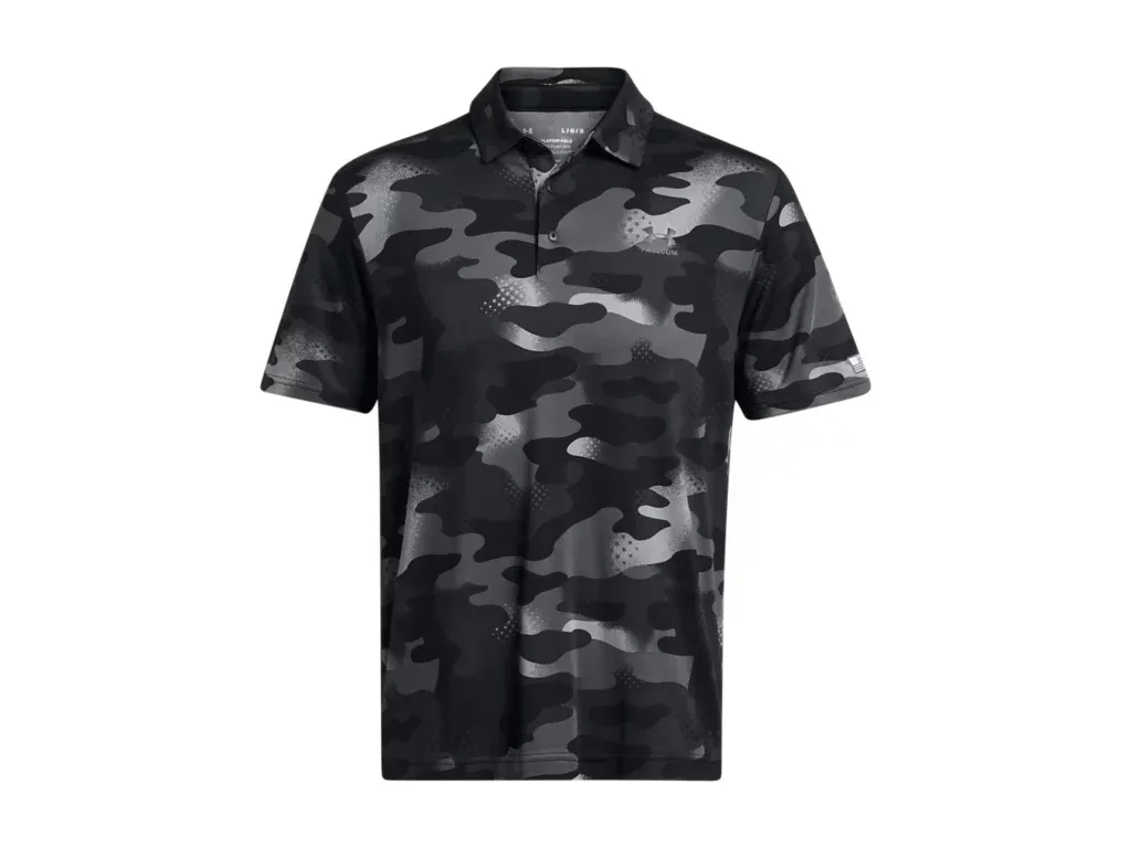 Black - UA Playoff 3.0 Freedom Printed Polo