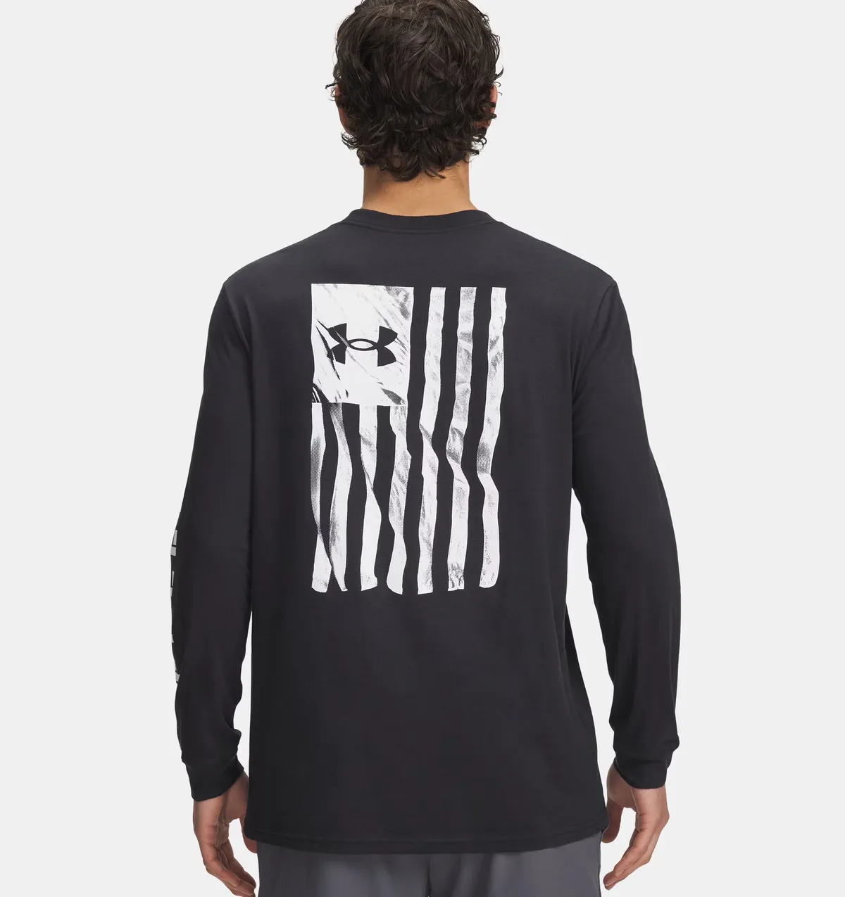 Black - Freedom Flag LS T-Shirt
