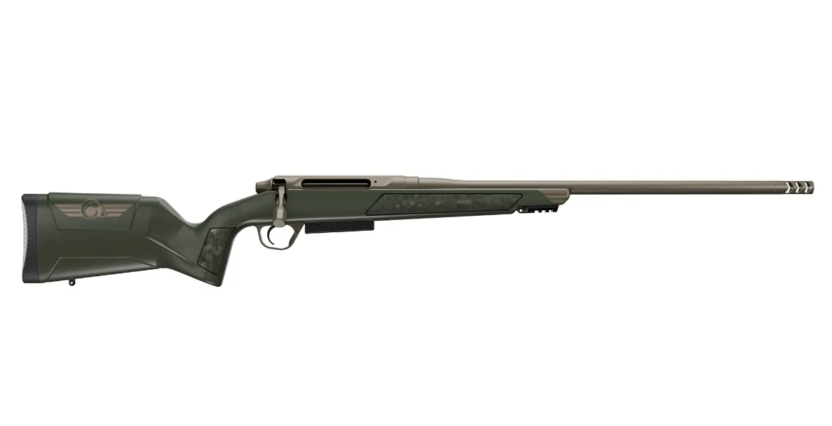 Evoke 22" 4 Round 30-06 Springfield Bolt Action Rifle - Bronze/Green
